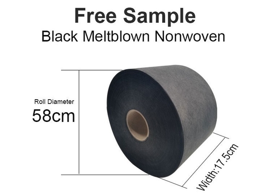 100% PP BFE99 수술용 마스크 멜트블로운 부직포 25GSM 175MM 폭 염색된 패턴